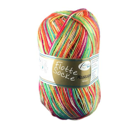 Flotte Socke Mississippi, sock knitting yarn - I Wool Knit