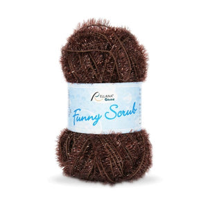 Rellana Funny Scrub 006 brown, 50g - I Wool Knit