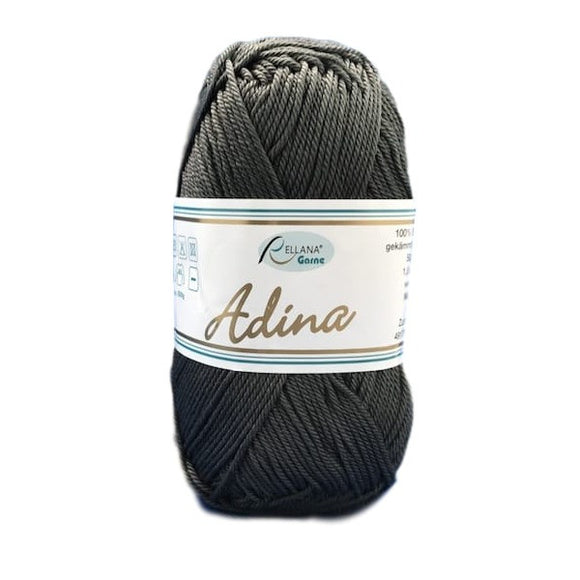 Rellana Adina 15, anthracite, 100% cotton, 4ply, 50g - I Wool Knit