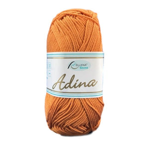 Rellana Adina 23, orange, 100% cotton, 4ply, 50g - I Wool Knit