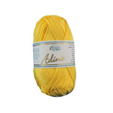 Rellana Adina 21, dark yellow, 100% cotton, 4ply, 50g - I Wool Knit
