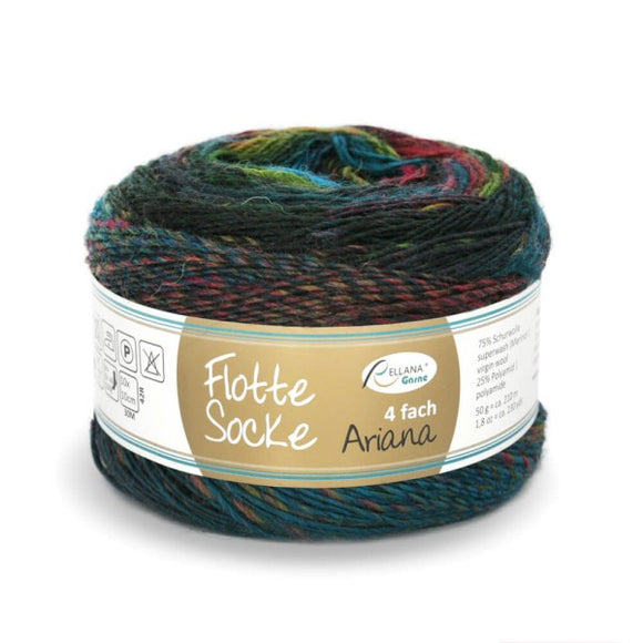 Rellana Flotte Socke Ariana 1456, 4ply, 50g - I Wool Knit