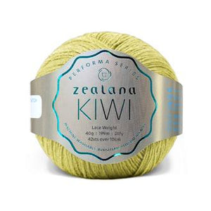 Zealana Kiwi Lace 02, Tussock, Merino-organic cotton-possum, 2ply, 40g - I Wool Knit