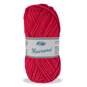 Rellana Macramé 003 red, bulky cotton cord, 200g - I Wool Knit