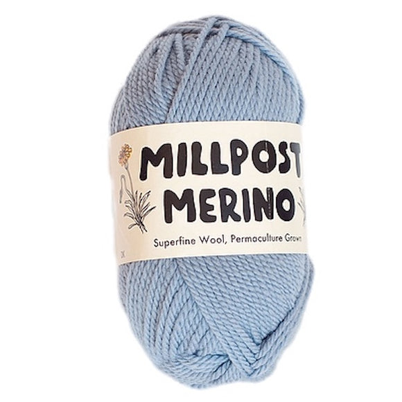 Millpost Merino 008, light blue, 4ply, 50g - I Wool Knit