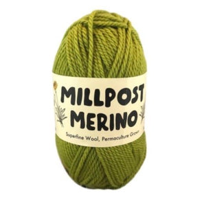 Millpost Merino 010, green, DK, 50g - I Wool Knit