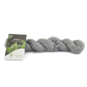 Pascuali Nepal 011 stone grey. Cotton, linen and nettle, 50g - I Wool Knit