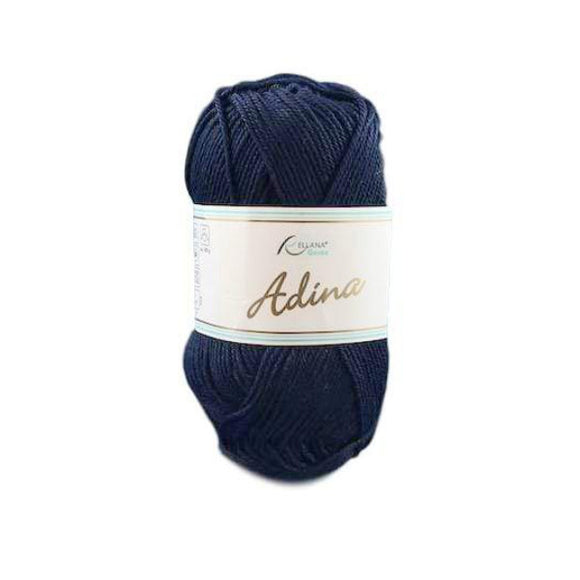 Rellana Adina 04, navy blue, 100% cotton, 4ply, 50g - I Wool Knit