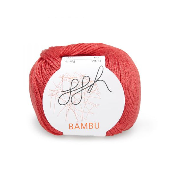 ggh Bambu 010, capsicum red, 100% bamboo, 50g - I Wool Knit