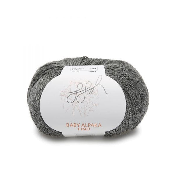ggh Baby Alpaca Fino 002, dark grey, 25g - I Wool Knit