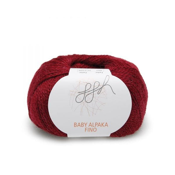 ggh Baby Alpaca Fino 007 wine red, 25g - I Wool Knit