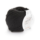 ggh Cottina 018 black, 100% cotton, 8ply, 50g - I Wool Knit