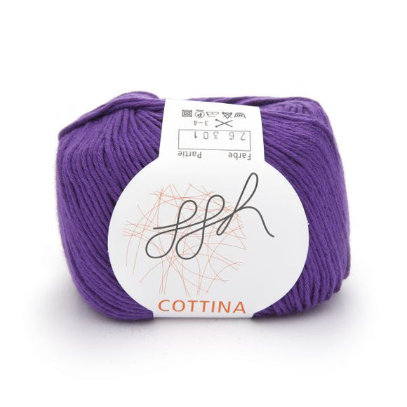 ggh Cottina 026 purple, 100% cotton, 8ply, 50g - I Wool Knit