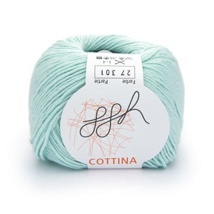 ggh Cottina 027 pale green, 100% cotton, 8ply, 50g - I Wool Knit