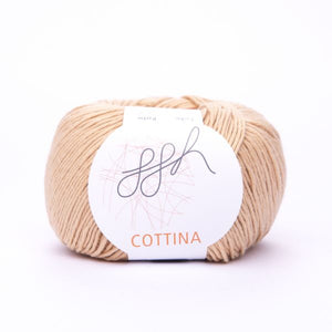 ggh Cottina 033 caramel, 100% cotton, 8ply, 50g - I Wool Knit