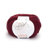 ggh Linova 044, brick red, cotton-linen knitting yarn, 50g - I Wool Knit
