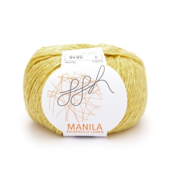 ggh Manila 004, yellow, Cotton, Linen & Viscose blend, 50g, - I Wool Knit