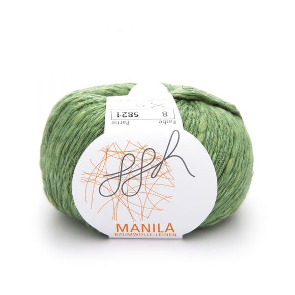 ggh Manila 008, reed green, Cotton, Linen & Viscose blend, 50g, - I Wool Knit