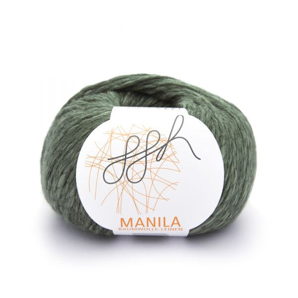 ggh Manila 023, olive, Cotton, Linen & Viscose blend, 50g, - I Wool Knit