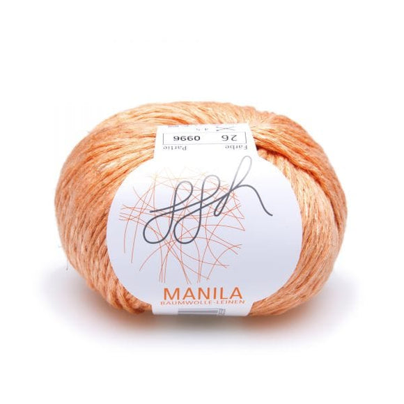 ggh Manila 026 Tangerine, Cotton, Linen & Viscose blend, 50g, - I Wool Knit