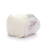 ggh Mystik 002 creme, cotton & viscose, 50g - I Wool Knit