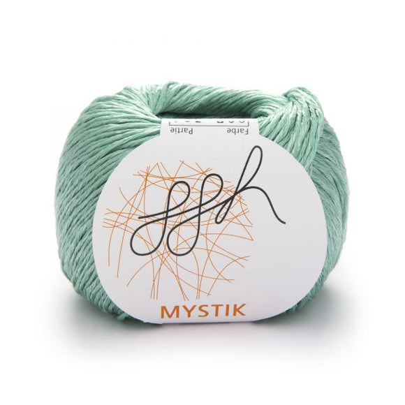 ggh Mystik 087 ice green, cotton & viscose, 50g - I Wool Knit