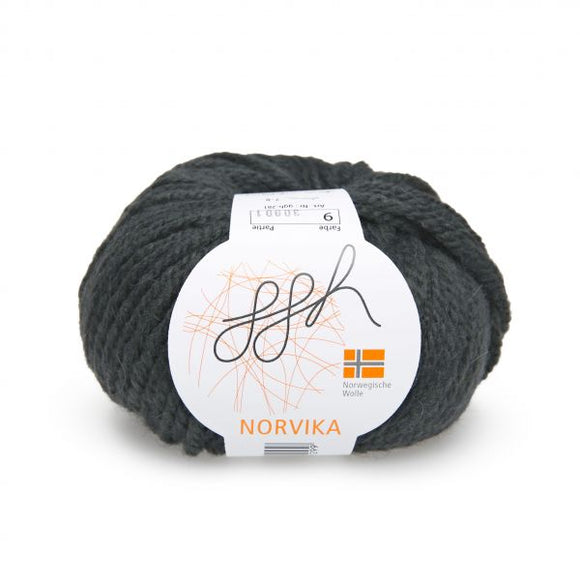 ggh Norvika 009, dark grey, bulky, 50g - I Wool Knit