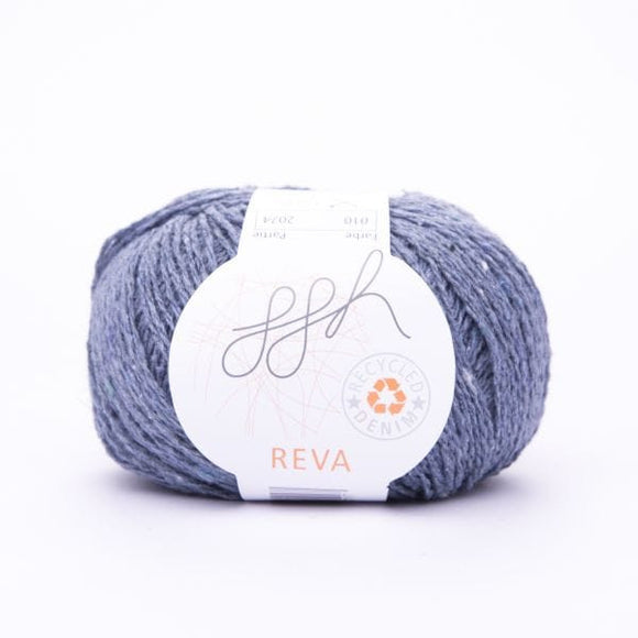 ggh Reva 010 Jeans, Recycled Denim Cotton Yarn, 50g - I Wool Knit