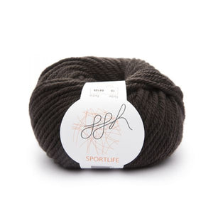 ggh Sportlife 019 chocolate, superwash wool, 10ply, 50g - I Wool Knit