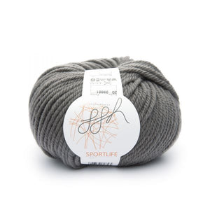ggh Sportlife 020 walnut grey, superwash wool, 10ply, 50g - I Wool Knit