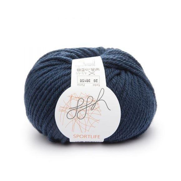 ggh Sportlife 026 duck blue, superwash wool, 10ply, 50g - I Wool Knit