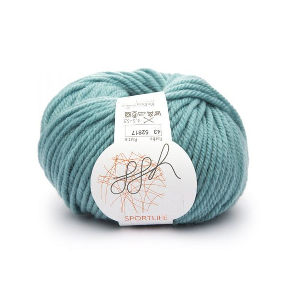 ggh Sportlife 043 frost green, superwash wool, 10ply, 50g - I Wool Knit