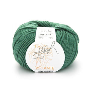 ggh Volante 012 green, Merino with cotton, 50g - I Wool Knit
