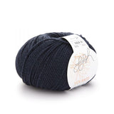 ggh Volante 018 navy, Merino with cotton, 50g - I Wool Knit