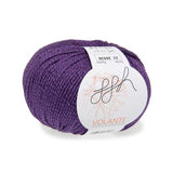 ggh Volante 023 purple, Merino with cotton, 50g - I Wool Knit