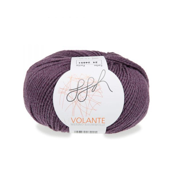 ggh Volante 024 mauve, Merino with cotton, 50g - I Wool Knit