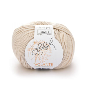 ggh Volante 007, creme, Merino with cotton, 50g - I Wool Knit