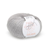 ggh Volante 028 light grey, Merino with cotton, 50g - I Wool Knit