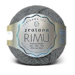 Zealana Rimu Fingering 32, Slate, Merino-Possum, 4ply, 40g - I Wool Knit